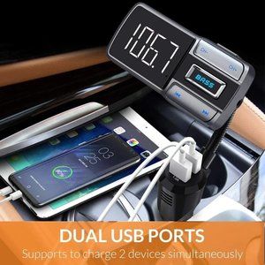 Universal Bluetooth FM Transmitter handsfree car kit with bass booster